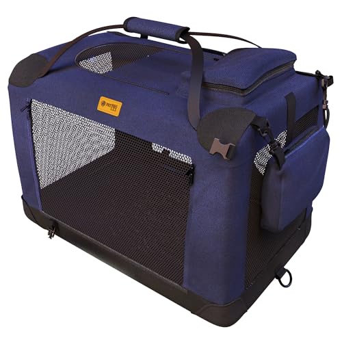 PetProved Dog Travel Crate Dog Carrier Pet Carriers for Dogs Small Dog Car Crate Carrier Collapsible Dog Crate Foldable Crates for Cars Travel Carriers von PETPROVED