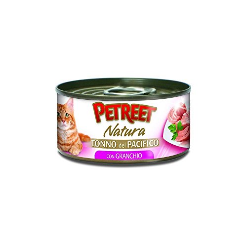 PETREET Futterbox für Nassfutter Katze Natur Thunfisch del Pacifico/Krabbe 70 g von PETREET