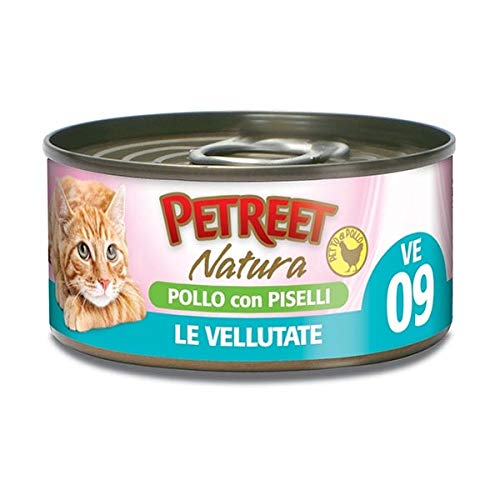 PETREET Natura VE 09 Le VELLUTATE Huhn mit Piselli 70 GR von PETREET