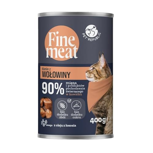 PETREPUBLIC Katzenfutter Fine Meat Rindfleisch 400 g von PETREPUBLIC