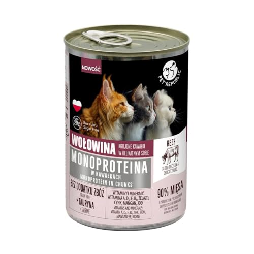 PETREPUBLIC Katzenfutter Rindfleisch 400 g von PETREPUBLIC