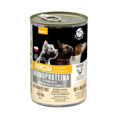 PETREPUBLIC Nassfutter Huhn 400 g von PETREPUBLIC