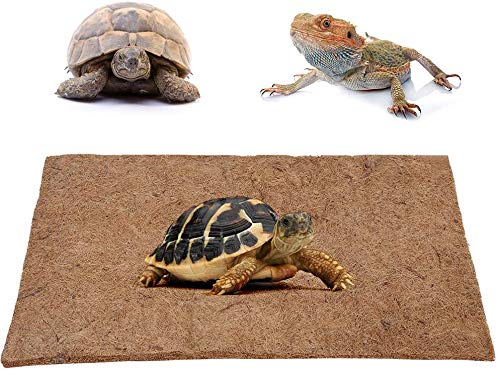 PETSOOO Kokosfaser Drachen Substrat Reptilien Teppich Haustier Terrarium Liner Eidechse Käfig Matte für Eidechse Schlange Chamelon Schildkröte Bettwäsche Bunny Kaninchen 60x40cm NC-07 von PETSOOO