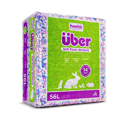 PETSPICK Uber Weiches Papier Haustier Bettwäsche für Kleintiere Konfetti 56L von PETSPICK