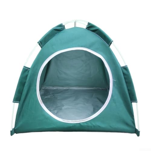 Praktisch faltbares, waschbares Haustierzelt, ideal für Outdoor-Camping mit Haustieren (grün) von PETSTIBLE