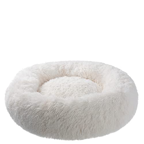 PETSTUFF Hundebett Rund rutschfest waschbar Farb- und Größenwahl, beige, Ø 120 cm von PETSTUFF