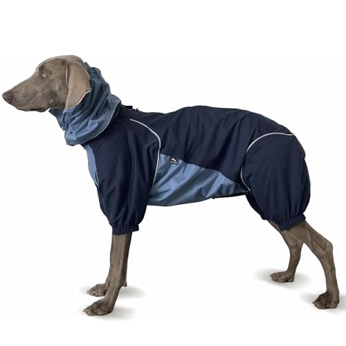 PETT2GO Dog Outoodr Atmungsaktiver Regenmantel, Midnight-Large von PETT2GO