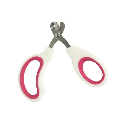 PETWERK® Krallenschere | Katzenkrallen| Hundekrallen| Krallenpflege| Nagelknipser (Weiß/Pink) von PETWERK