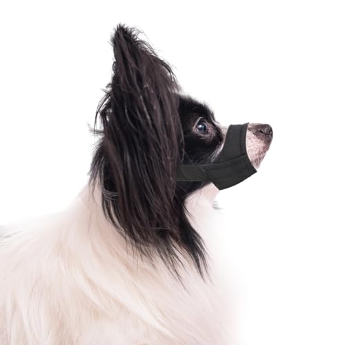 Maulkorb für Hunde mit Kurzer Schnauze, Maulkorb für Kleine und Mittelgroße Hunde Weich Maulkorb Gegen Beißen und Bellen Dog Muzzle für Chihuahua Hiromi Shih Tzu, Schnauzenumfang 10,8-14cm von PEUTIER