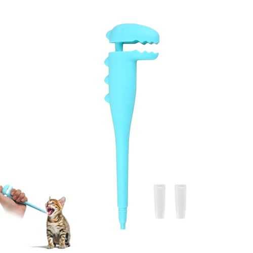 PEUTIER Pet Medicine Shooter Plunger, Tablet Shooter Popper für Katzen Hunde mit weicher Spitze Medizin Spender Pusher Feeder Medizin Fütterungswerkzeug für Kleintiere von PEUTIER