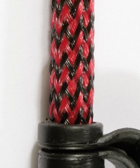 Kunststoffgerte, 80cm schwarz-rot von PFIFF