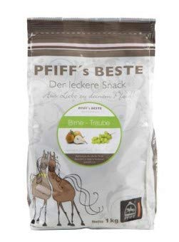 PFIFF 101510 Beste Pferdebonbons, Leckerlis, Birne-Traube, 1 kg von PFIFF