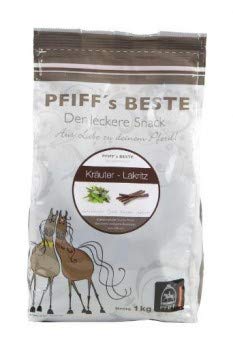 PFIFF 101510 Beste Pferdebonbons, Leckerlis, Kräuter/Lakritz, 1 kg von PFIFF