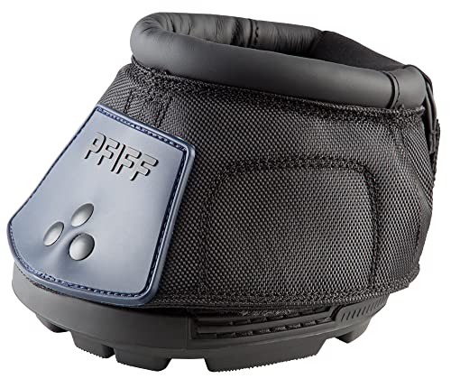 PFIFF 102855 Pferde Hufschuh Behandlungsschuh, 2 Stück, Schwarz-Blau Gr. 0 von PFIFF