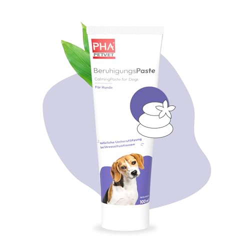 PHA Beruhigung Paste Hund bei Unruhe, Angst, Transport, Aggression, natürliche Unterstützung der Nerven, Anti Stress Mittel & Leckerli, 100 ml von PHA PETVET