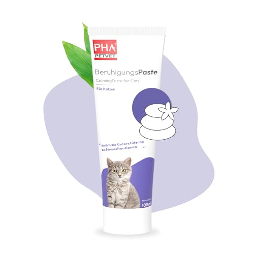 PHA BeruhigungsPaste Katze bei Stress, Unruhe, Angst, Markieren, Neuer Umgebung, natürliche Unterstützung der Nerven, Anti-Stress Mittel, 100 ml von PHA PETVET