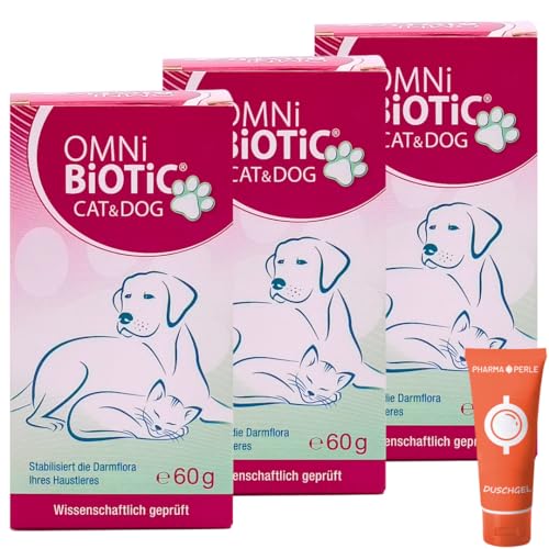Omni-BiOTiC CAT & Dog 3X 60 g Pulver I Probiotisches Ergänzungsfuttermittel für Katzen & Hunde I Unterstützung der natürlichen Darmflora bei Verdauungsproblemen I Spar-Set Plus Pharma Perle give-Away Omni-BiOTiC CAT & Dog 3X 60 g Pulver I Probiotisches Ergänzungsfuttermittel für Katzen & Hunde I Unterstützung der natürlichen Darmflora bei Verdauungsproblemen I Spar-Set Plus Pharma Perle give-Away von PHARMA PERLE