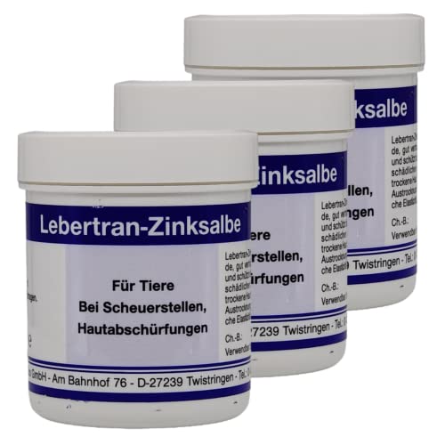 PHARMA PERLE Lebertran-Zinksalbe I Für Tiere I Bei Scheuerstellen und Hautabschürfungen I 3x100g im Sparset I Plus PharmaPerle Giveaway von PHARMA PERLE