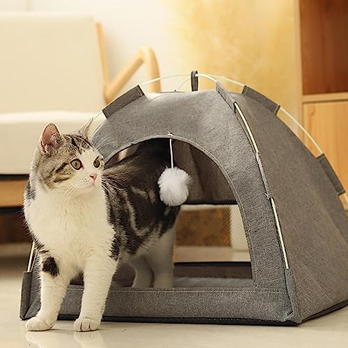 Hundezeltbett, Sommer-Katzenhaus, universelles tragbares Haustierzelt, Nest, Camping, Haustier-Sonnenschutz, Hundeschatten- und Wetterschutz, multifunktionales Haustierhaus, Hundekäfig für Katzen, von PHASZ