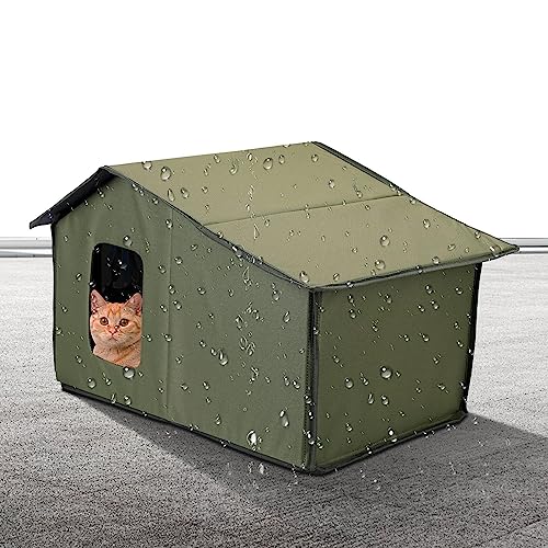 Outdoor Katzenhaus Faltbare Warme Haustierhöhle Haustier Outdoor Haus Wasserdicht Katzenhaus Katzen Hunde Unterschlupf Wetterfest Katzenhöhle Halten Warm Outdoor Indoor Garten von PHASZ