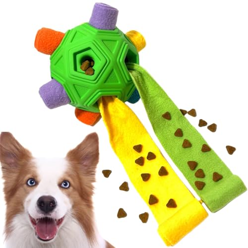 PHASZ Schnüffelspielzeug - Slow Feeder Futtersuche Spielzeug Leckerli-Spiel Schnüffelball - Hund Kauen und Puzzle Spielzeug Slow Food Schnüffelball Bequemes Hundespielzeug Grabspiel von PHASZ