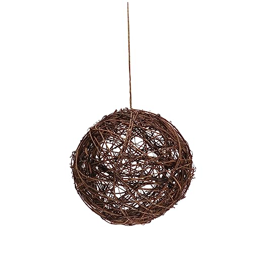 PHENOFICE Exquisite Handwerkskunst 20 cm Vogelnestbälle aus Rattan Nistmaterial für den Außenbereich für Vögel von PHENOFICE