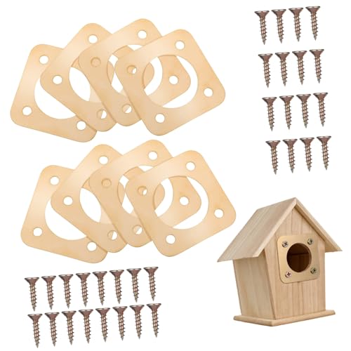 PHENOFICE 8 STK Vogelhaus-schutzhülle Birdhouse Raubtier Hauslochschutz, Raubtierschutz Papageienhaus-Raubtier Vogelhauswächter Vogelhaus Schützen Hauseingangswächter Golden Kupfer von PHENOFICE