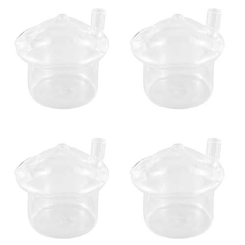 PHTOIT 4X Förmige Hängende Glas Pflanzer Vase Rumpeln Fisch Aquarium Terrarium Container Haus Garten Dekoration von PHTOIT