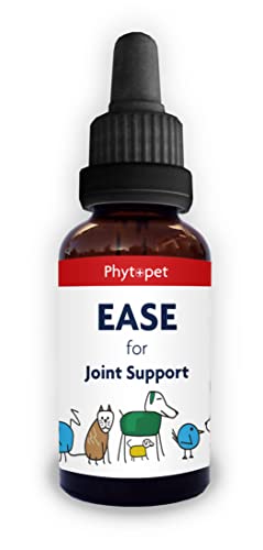 Phytopet Ease | 100% natürliches pflanzliches Heilmittel | Gelenkstütze für Hunde, Katzen, Pferde, Vögel, Haustiere | steife und schmerzende Gelenke, ältere Haustiere mit Mobilität kämpfen | 30 ml | von PHYTOPET