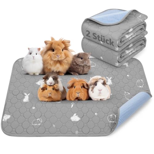 PICK FOR LIFE Wiederverwendbare PIPI Pads für Meerschweinchen, waschbar und super saugfähige Unterlagen, Kleintiermatten für Kaninchen, Hamster, Welpen von PICK FOR LIFE