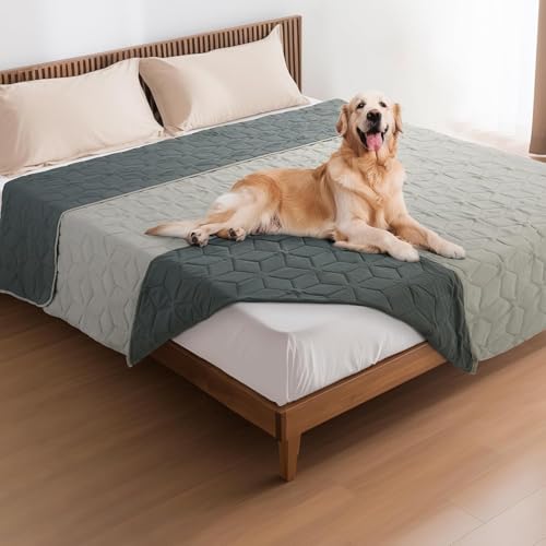 Wasserdichter Hundebettbezug für Bett, Sofa, 172 x 208 cm, Grau von PICK FOR LIFE