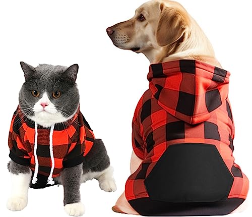 Hunde-Halloween-Hoodies für kleine Hunde, Herbstkatzen-Sweatshirts mit Tasche von PICKUPIK