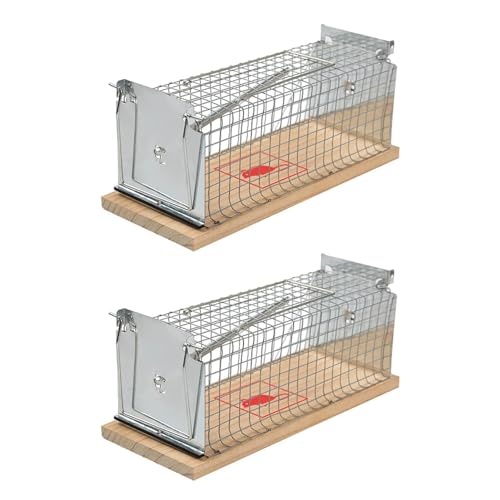 Automatische Mausefalle für den Haushalt Mausefalle, Ratten-Nagetierkäfig, verhindert das Eindringen von Mäusen in das Haus, for den Hausgarten, die Garage, den Innen- und Außenbereich, for Ratten, Ra von PIGENE