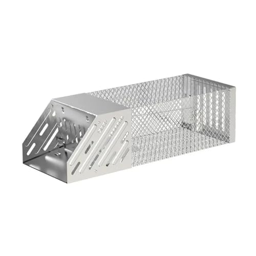 Automatische Mausefalle für den Haushalt Mausefalle, selbstsichernder Sicherheits-Mauskäfig aus Metall for Ratten und Nagetiere von PIGENE