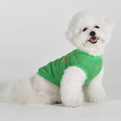 Grace Hunde-Top-T-Shirt Green L von PINKAHOLIC