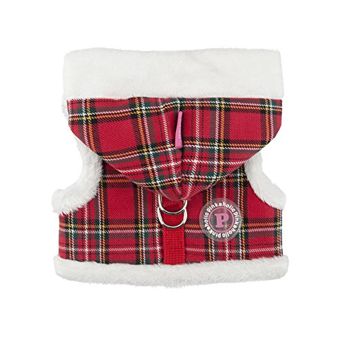 Pinkaholic New York NAPD-AH7178 Santa Pinka Geschirr, S, Checkered rot von Pinkaholic New York