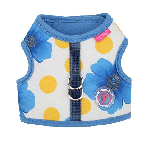 Pinkaholic New York NAQA-AH7218 Hunde Weste, Peonies Harness, Small, blau von PINKAHOLIC