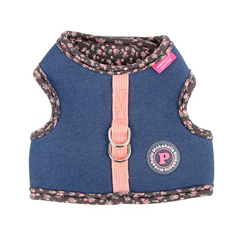 Pinkaholic New York NARA-HJ7323 Hunde Bekleidung Vafara Pinka Harness, M, grau von Pinkaholic New York