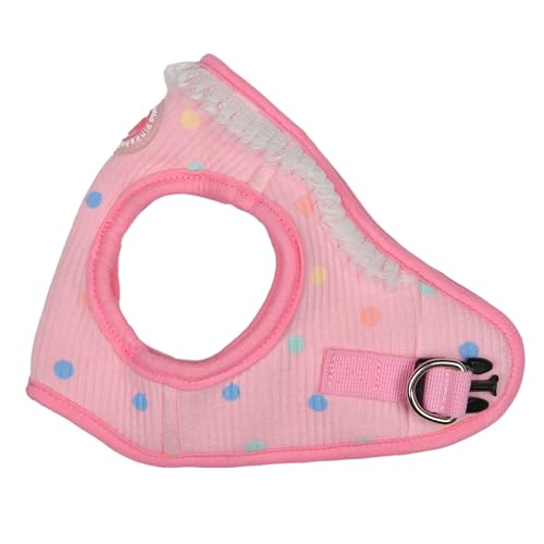 Pinkaholic New York Priya Vest Hundegeschirr (Step-in) Modisch Niedlich Frühling Sommer Geschirr für kleine Hunde, Rosa, Größe S von PINKAHOLIC