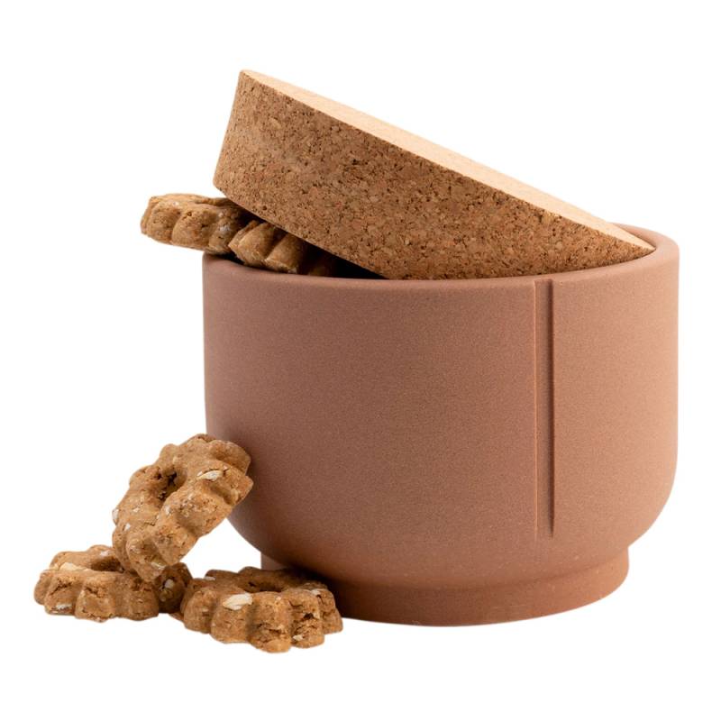 pino Leckerlidose Treat Jar foxy terra solid, Höhe: ca. 10,5 cm, Durchmesser:  ca. 12,5 cm von PINO