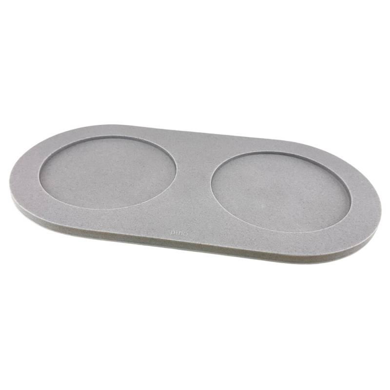 pino Napfunterlage Serving Tray Sand dolphin grey solid, Gr. L, Maße: ca. 48,5 x 22,5 cm von PINO