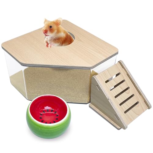 PINVNBY Dreieck Hamster Badezimmer + Treppe + Wassermelonenschüssel von PINVNBY