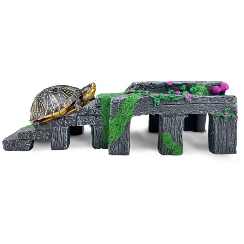 PINVNBY Schildkröten-Dock für Aquarium, Reptilien, Sonnenplattform für Schildkröten, Frösche, Molche von PINVNBY