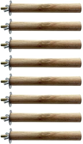 PINVNBY Sittich-Sitzstange, Vogelständer, Spielzeug, Naturholz, Plattform, Schleifen, Nagelkäfig, Zubehör für kleine Vögel, Nymphensittiche, Nymphensittiche, Wellensittiche, Papageien, 8 Stück PINVNBY Sittich-Sitzstange, Vogelständer, Spielzeug, Naturholz, Plattform, Schleifen, Nagelkäfig, Zubehör für kleine Vögel, Nymphensittiche, Nymphensittiche, Wellensittiche, Papageien, 8 Stück von PINVNBY