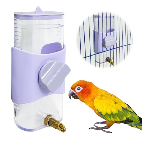 PINVNBY Vogel-Wasserspender, 240 ml, automatischer Vogelwasserspender für Vögel, Vogelkäfig, hängend, Wasserspender, Vogelkäfig-Zubehör für Sittiche, Wellensittiche, Nymphensittiche, Nymphensittiche, von PINVNBY