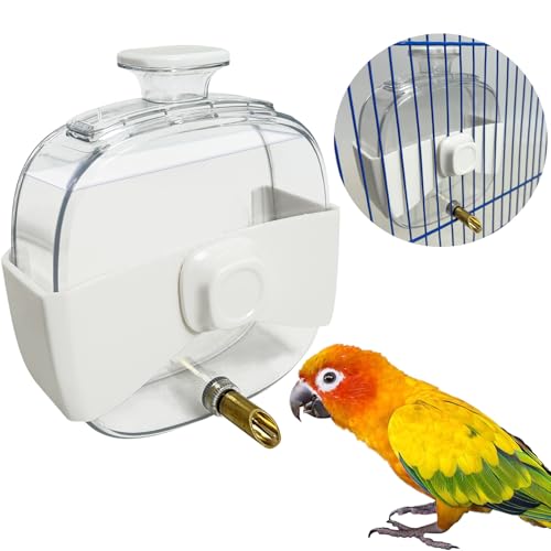 PINVNBY Vogelwasserspender, 40 ml, automatischer Vogelwasserspender für Vögel, Vogelkäfig, hängend, Wasserspender, Vogelkäfig-Zubehör für Sittiche, Wellensittiche, Nymphensittiche, Nymphensittiche, von PINVNBY