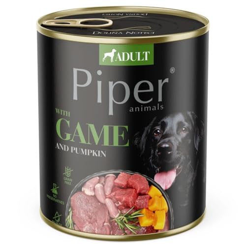 Hunde-Nass PIPER Wild mit Kürbis 800g von PIPER