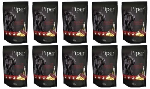 Piper Animals Nassfutter für Hunde mit Rinderleber und Kartoffeln 10 x 500g von PIPER