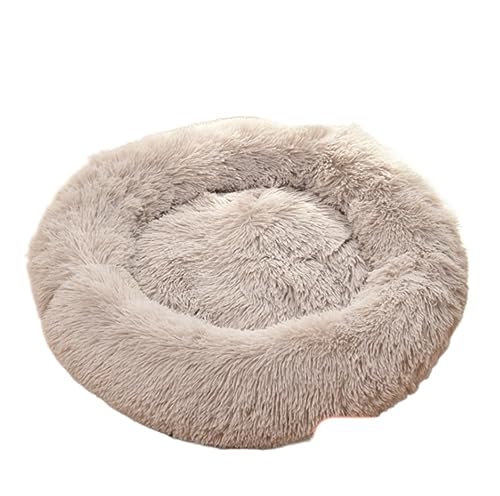 Hundebett Katzenhöhlenbett Haustierbett Für Haustiere, Katzen Und Hunde, Rund, Für Den Winter, Warmer Schlafsack, Bettkissen, Matte, Langes, Flauschiges Plüsch-weiches Haustierbett Haustier-Katzenhaus von PIPONS