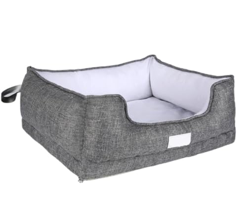 Hundebett Katzenhöhlenbett Hundebett Für Kleine Und Mittelgroße Hunde, Luxuriöses, Äußerst Bequemes Sofa-Haustierbett Mit Abnehmbarem, Waschbarem Bezug Haustier-Katzenhaus ( Color : A , Size : 45*55*2 von PIPONS